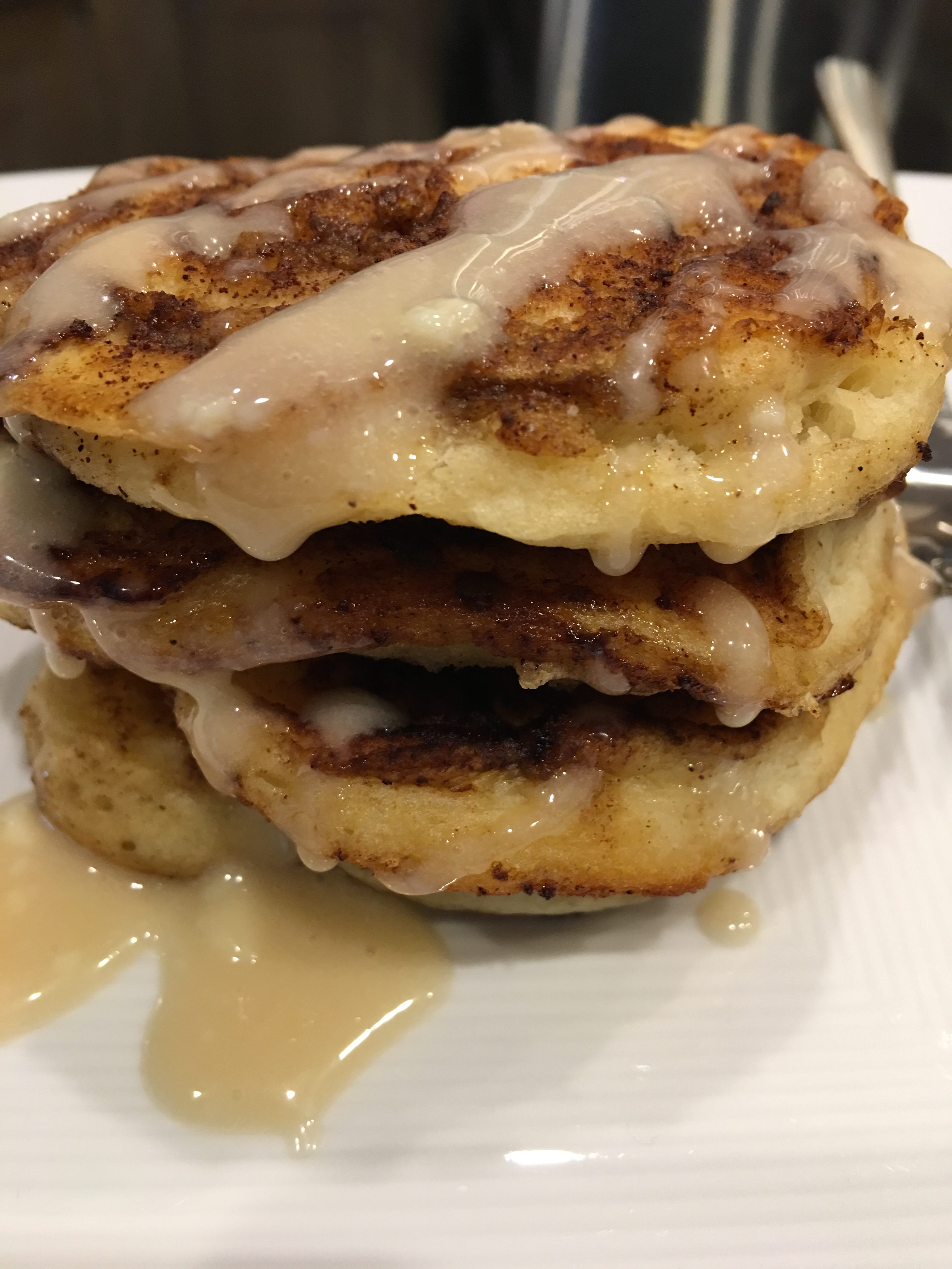 Cinnamon Roll Pancakes